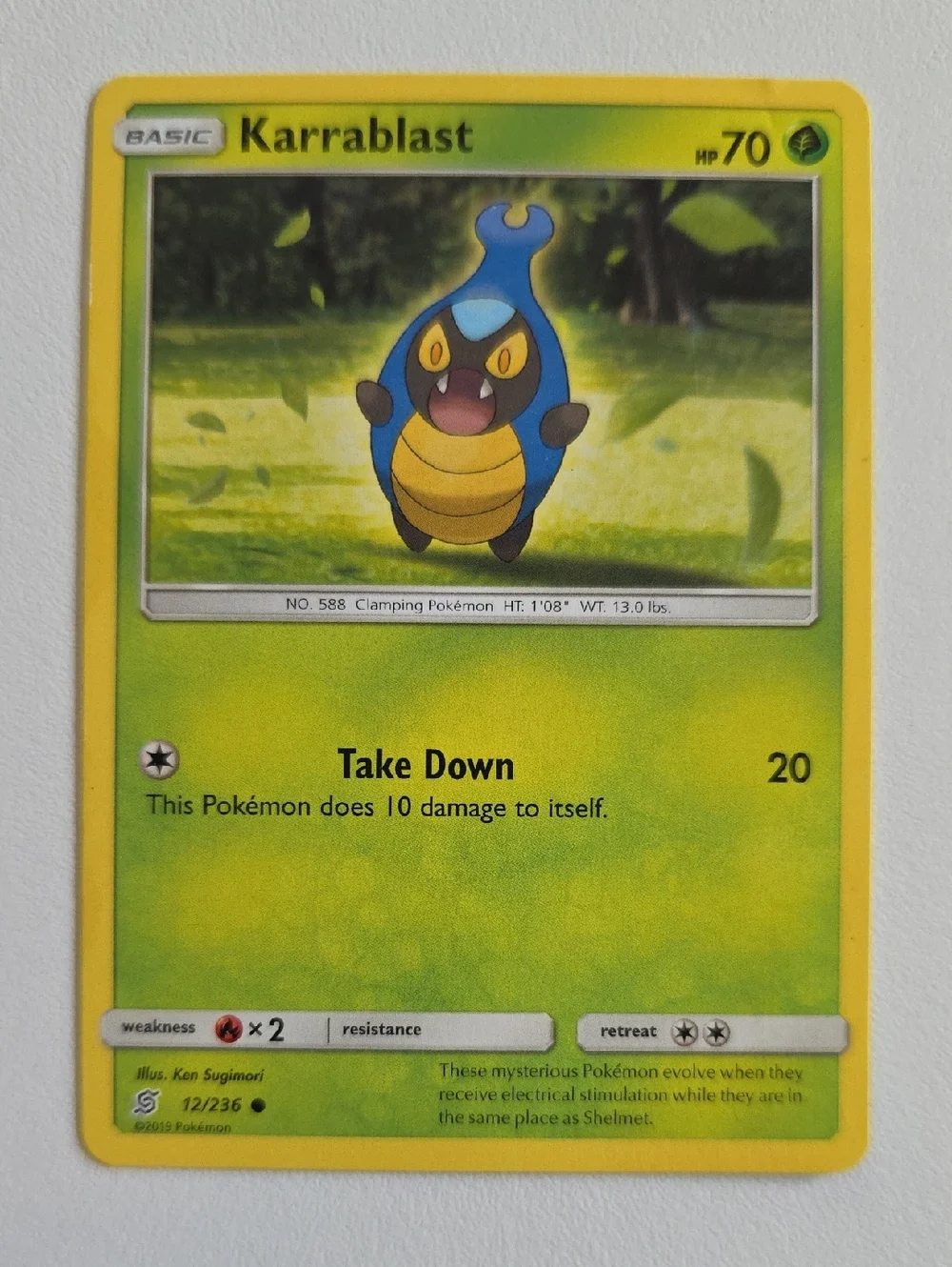 Pokemon Shelmot, Accelgor, Karranlast, And Escavalier Cards